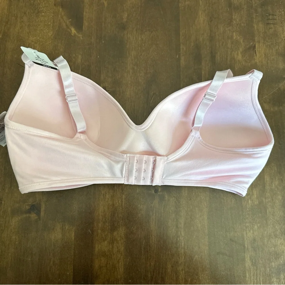Rene Rofe Bra 36DD Pink Wireless Comfy Sexy Lingerie Smoothing Everyday Soft 💕 - Picture 4 of 5